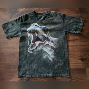The Mountain T-Rex Dinosaur Tee Dark Green Size Medium